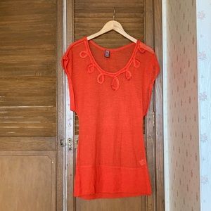 Free People Women’s Orange Top